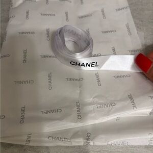 White Ribbon and Tissue paper